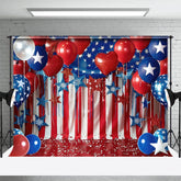 Aperturee - Aperturee Paint USA Flag Balloon Birthday Cake Smash Backdrop